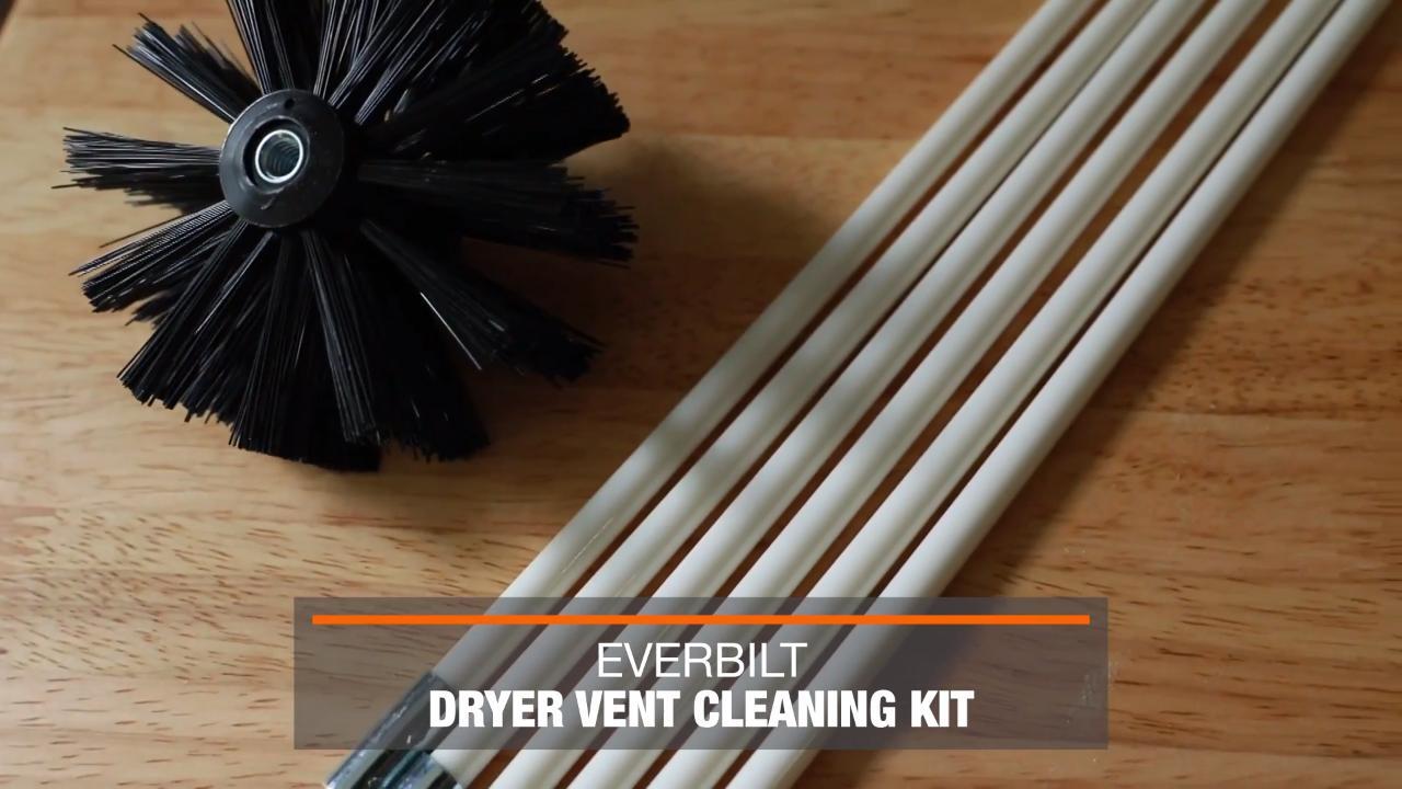 Brushtech 10-Feet Long Dryer Vent Cleaning Brush - Cleanit