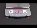 Demonstration on how to Turn On Off Weighing Units on a Ohaus Navigator