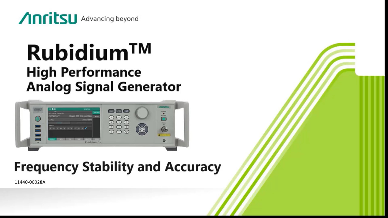 Rubidium High Performance Analog Signal Generator Frequency Stability and Accuracy