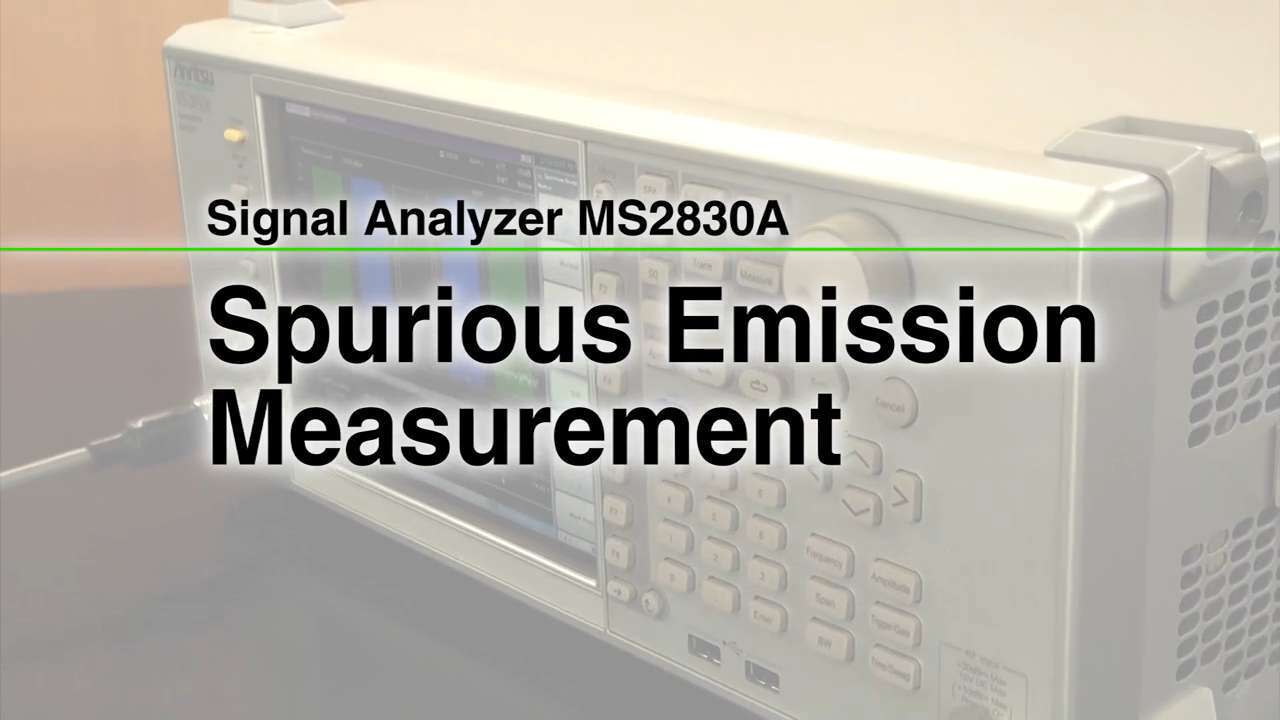 MS2830A Spurious Emission Measurement