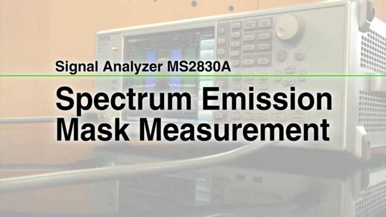 MS2830A Spectrum Emission Mask Measurement