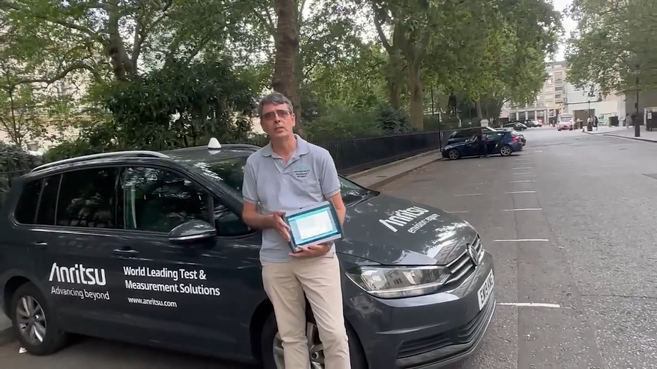 Analyzing 5G Networks in Central London with Anritsu Field Master Spectrum Analyzers