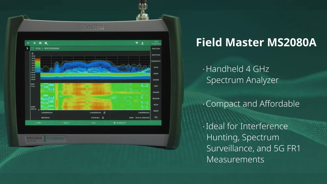 Introduction to our Field Master MS2080A Spectrum Analyzer