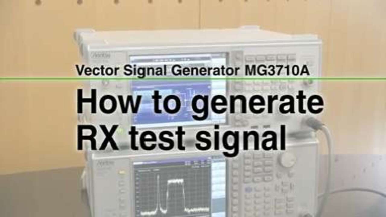How to generate Rx test signal
