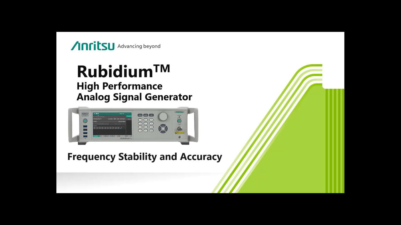 Rubidium High Performance Analog Signal Generator Frequency Stability and Accuracy