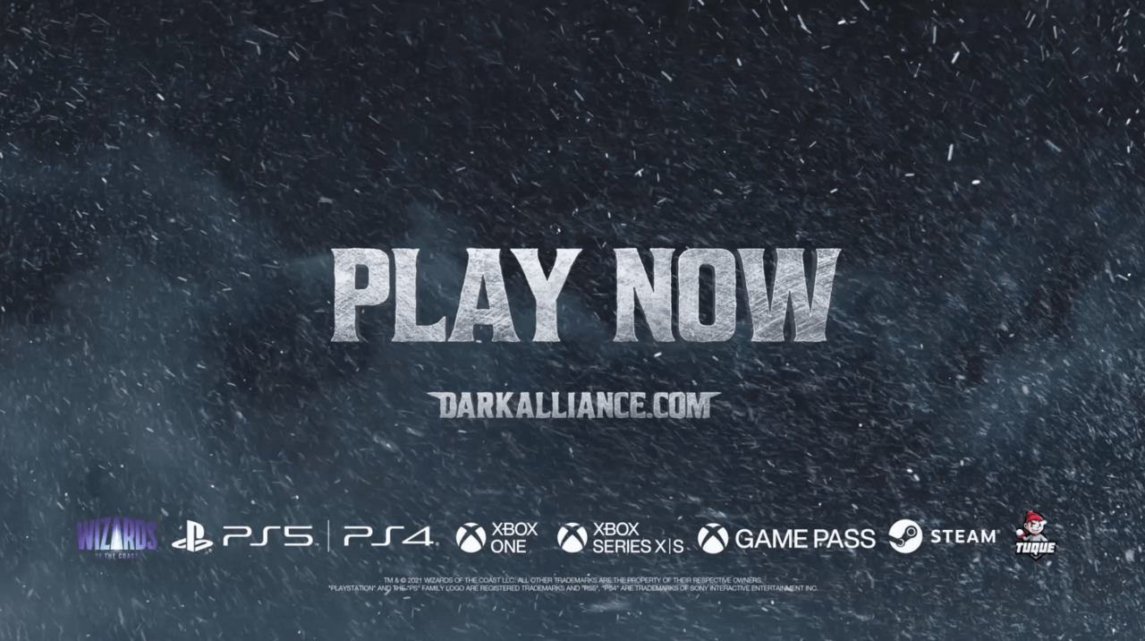 Dungeons & Dragons: Dark Alliance<br>is out now!