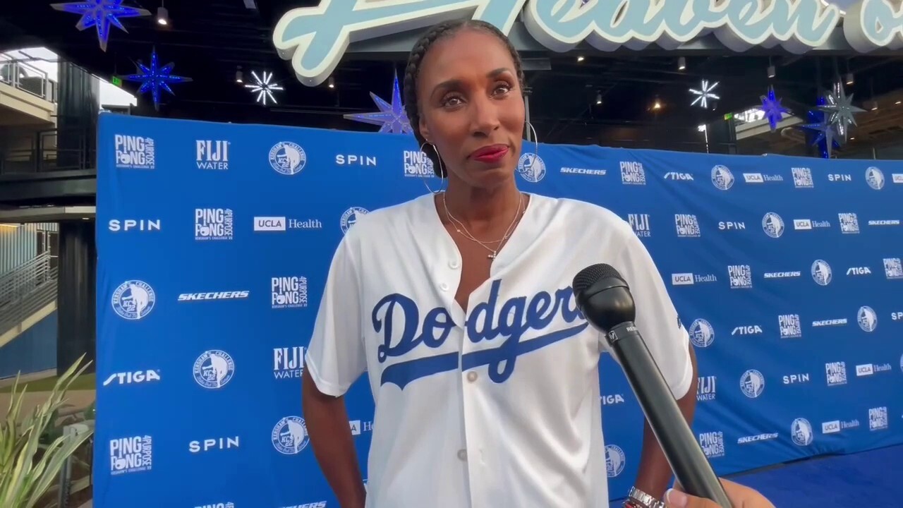 Basketball legend Lisa Leslie attends charity ping pong event