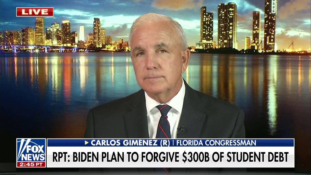 Rep. Gimenez rips Biden's student loan handout program: 'A slap in the face'