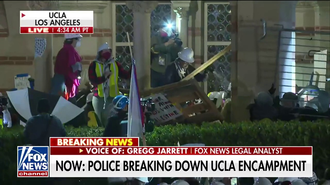 Fox News legal analyst Gregg Jarrett explains why anti-Israel agitators will not be held accountable as police dismantle a protest encampment at UCLA.