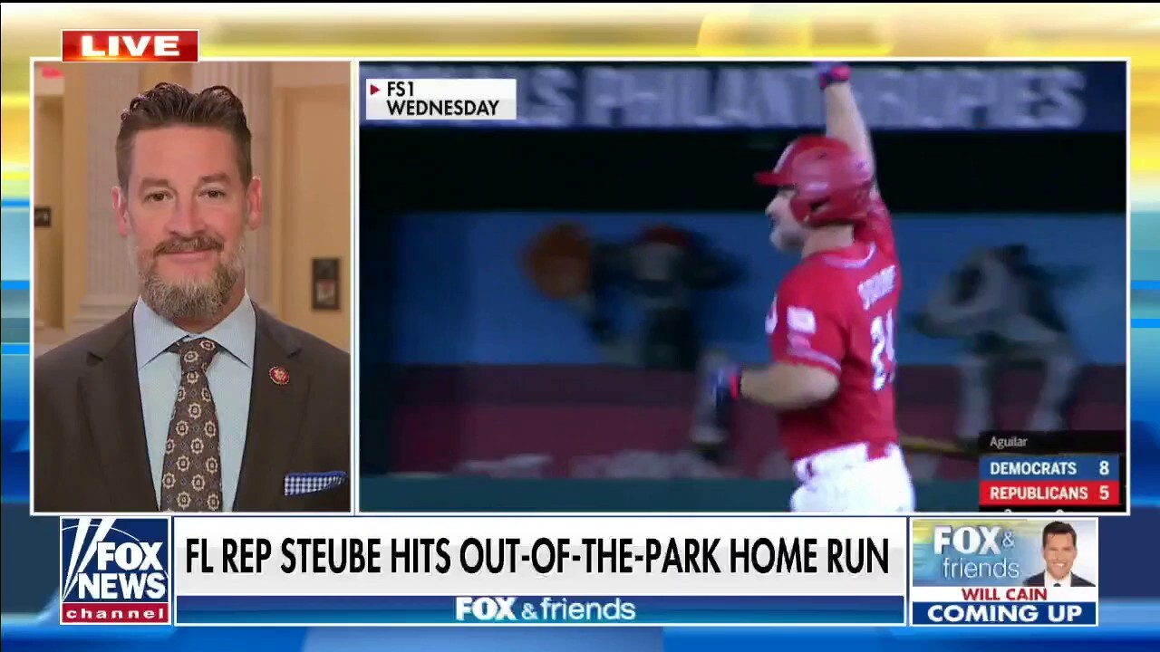 Steube blasts long home run in Congressional Baseball Game
