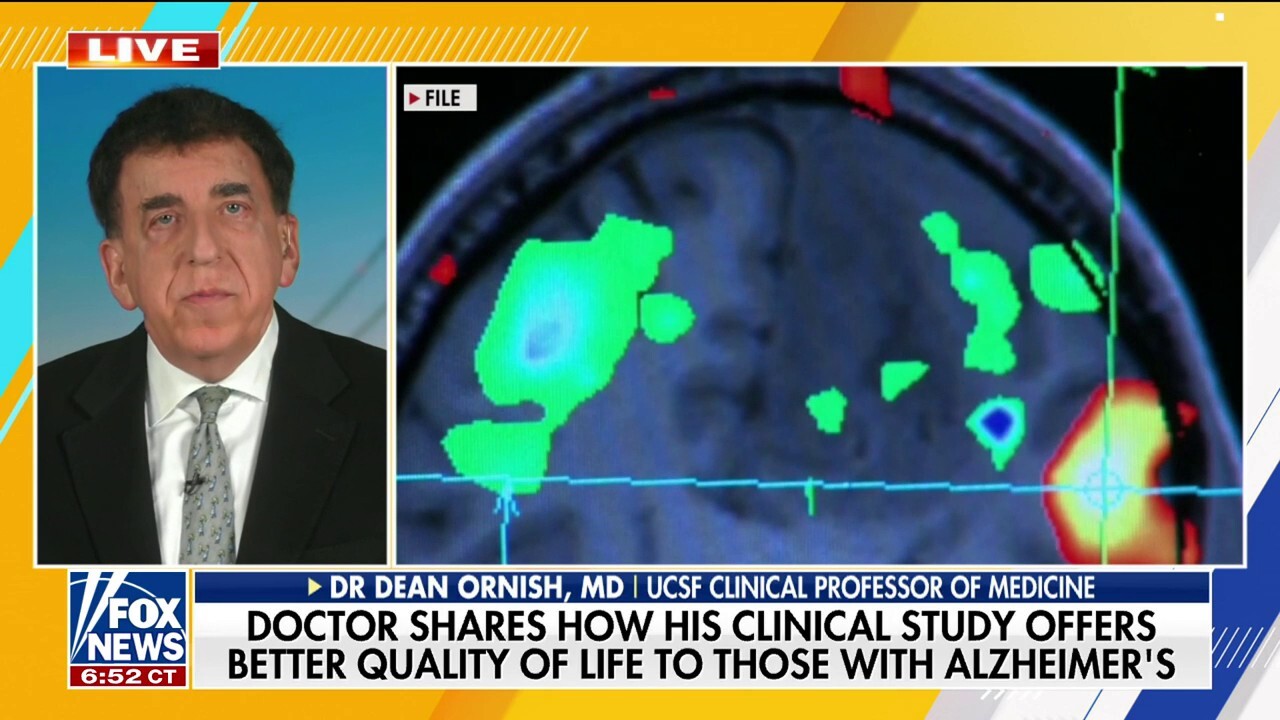 UCSF clinical professor of medicine Dr. Dean Ornish joins ‘Fox & Friends’ to discuss his clinical study offering a better quality of life to Alzheimer's patients.