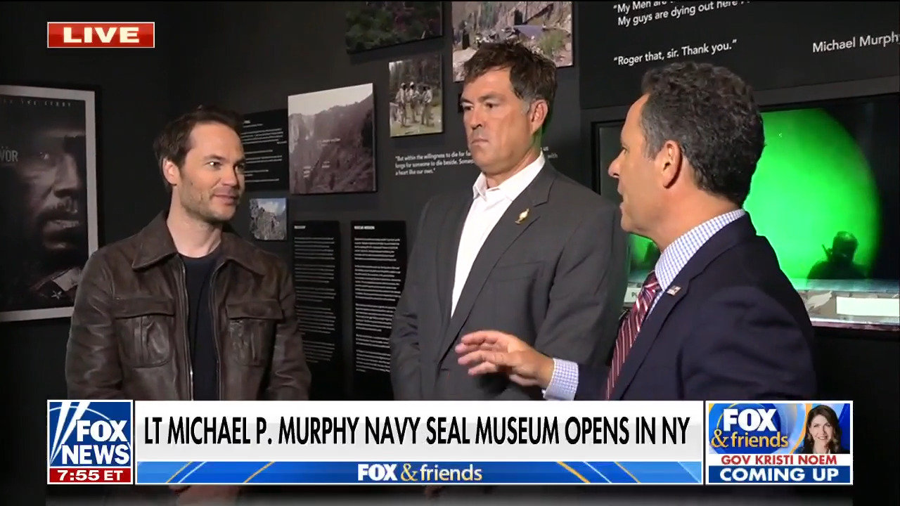 Taylor Kitsch, Marcus Luttrell pay tribute to fallen Navy SEAL at museum opening