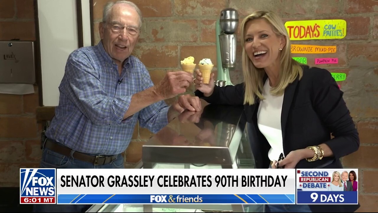 Sen. Grassley celebrates 90th birthday with 'Fox & Friends'