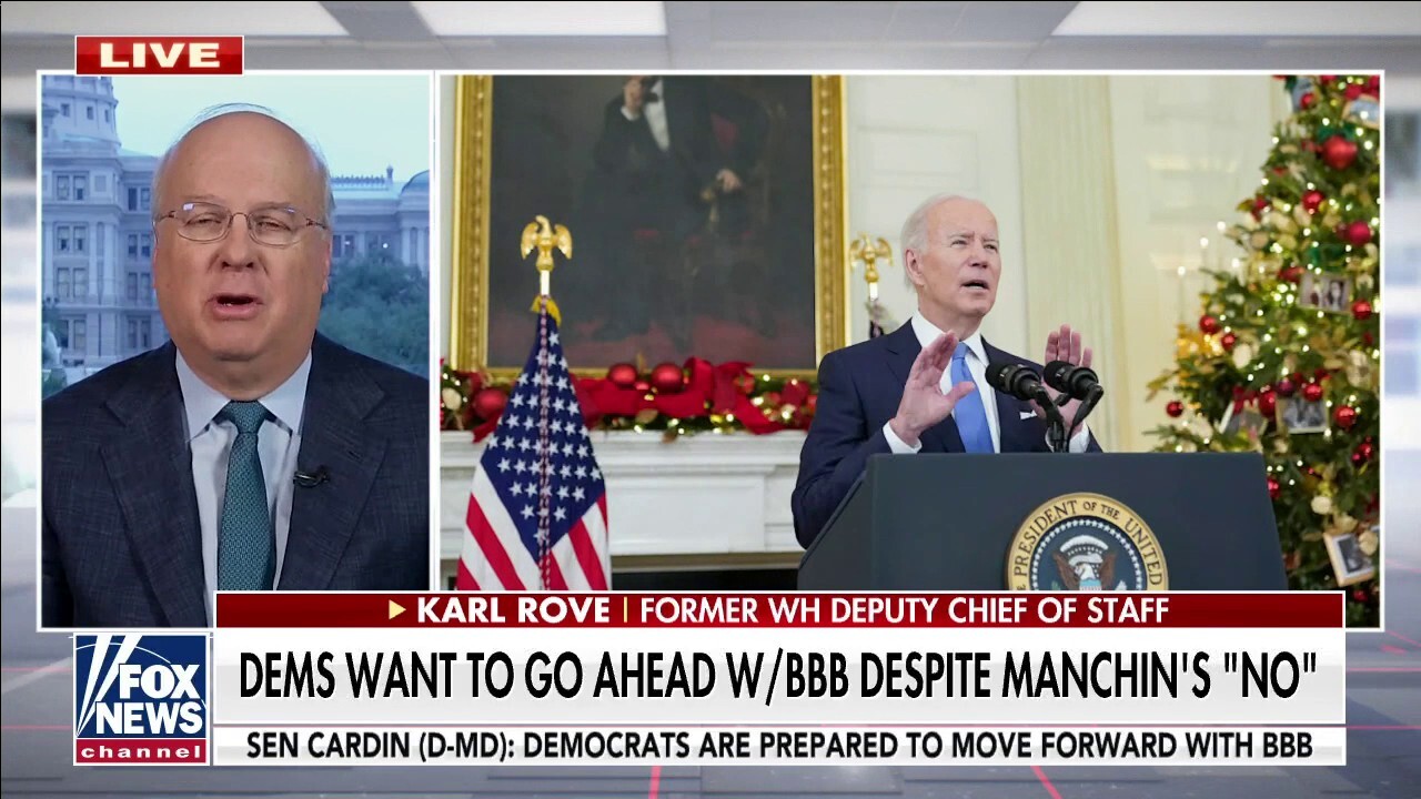 Karl Rove predicts Build Back Better has 'little chance' of passage amid Democratic infighting