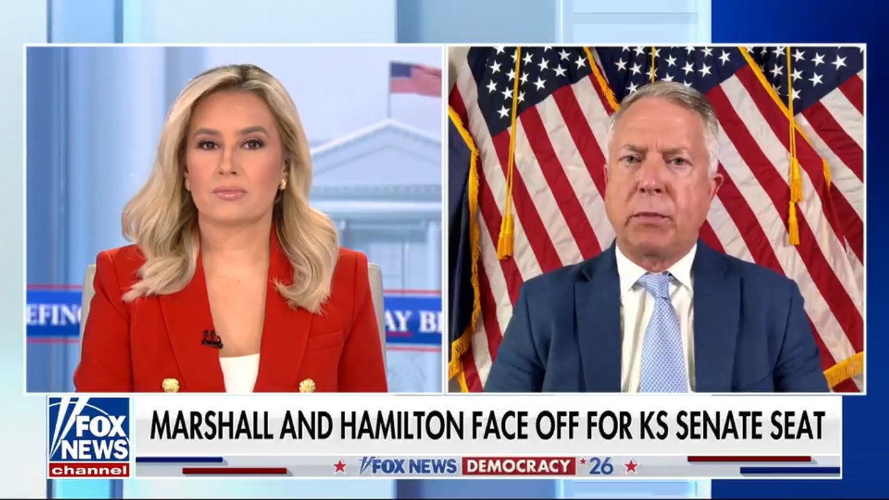 Kansas Sen Roger Marshall urges supporters to cast their ballots