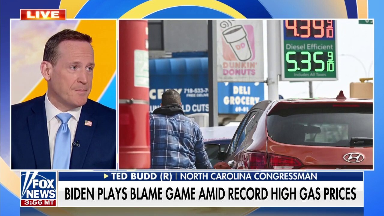 Rep. Budd slams Biden for playing a role in rising gas costs