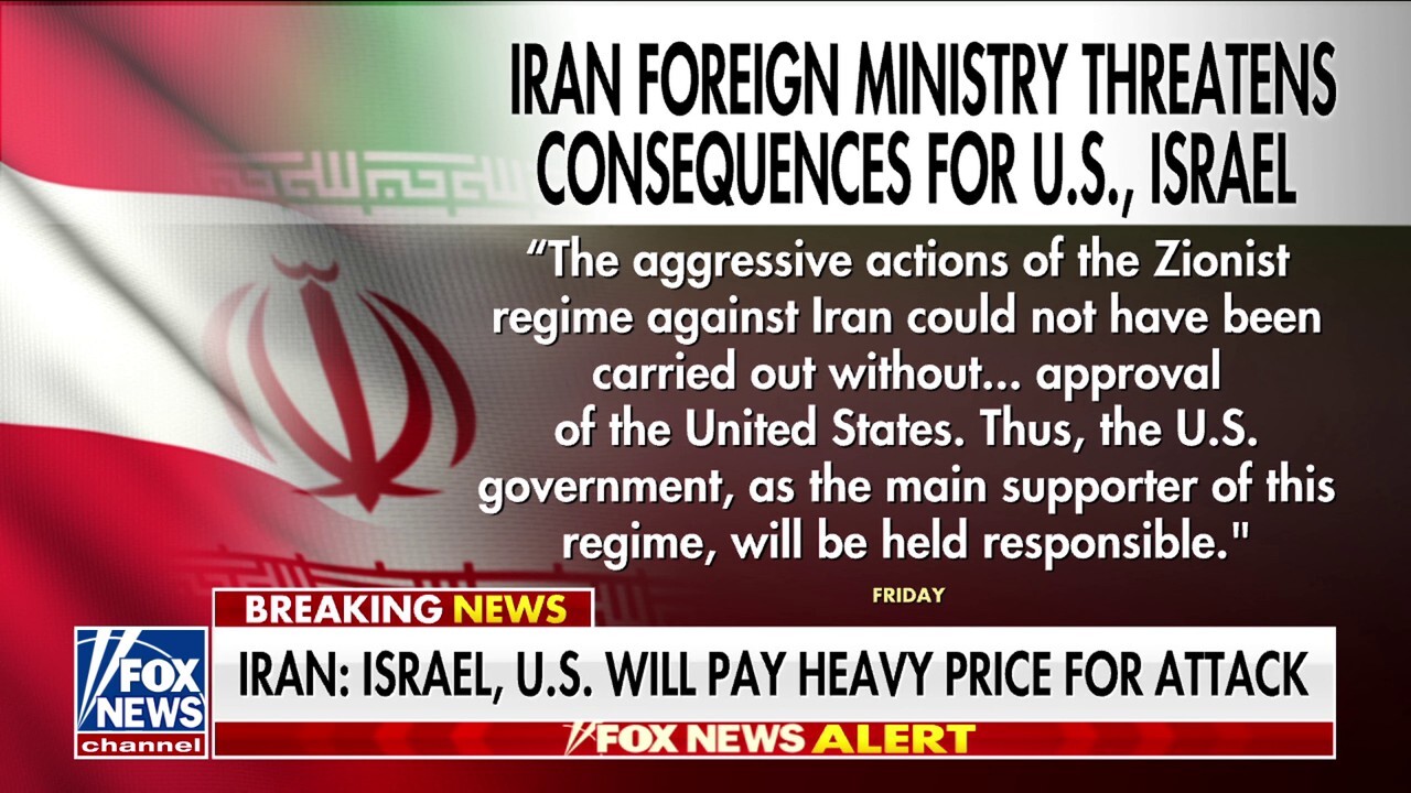 Iran says US will be held responsible after Israel attack