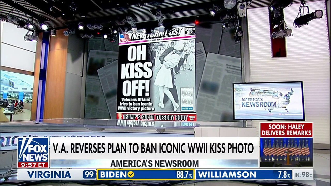 VA nixes plan to ban iconic WWII kiss photo following outrage