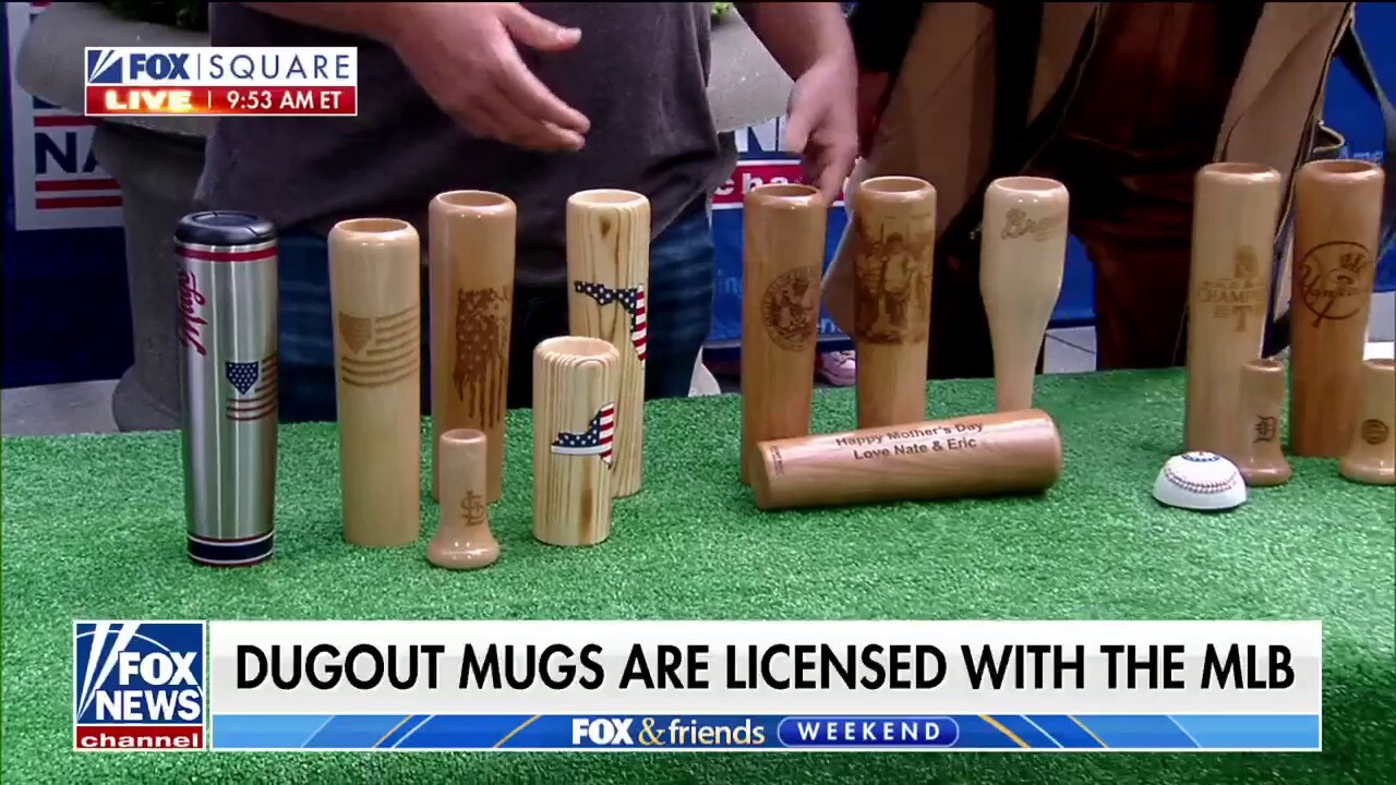 Dugout Mugs owner and CEO Kris Dehnert discusses the new MLB collection on 'Fox & Friends Weekend.'