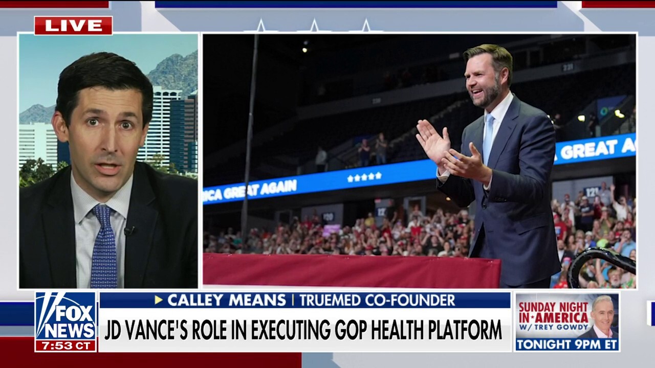 What is JD Vance's role in executing RNC's new health platform for 2024?