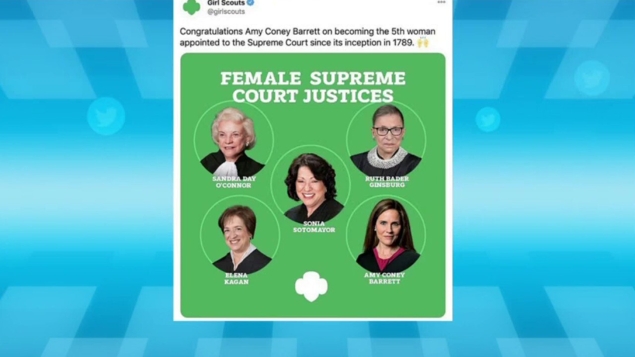 Girl Scouts tweet, then delete post about Amy Coney Barrett