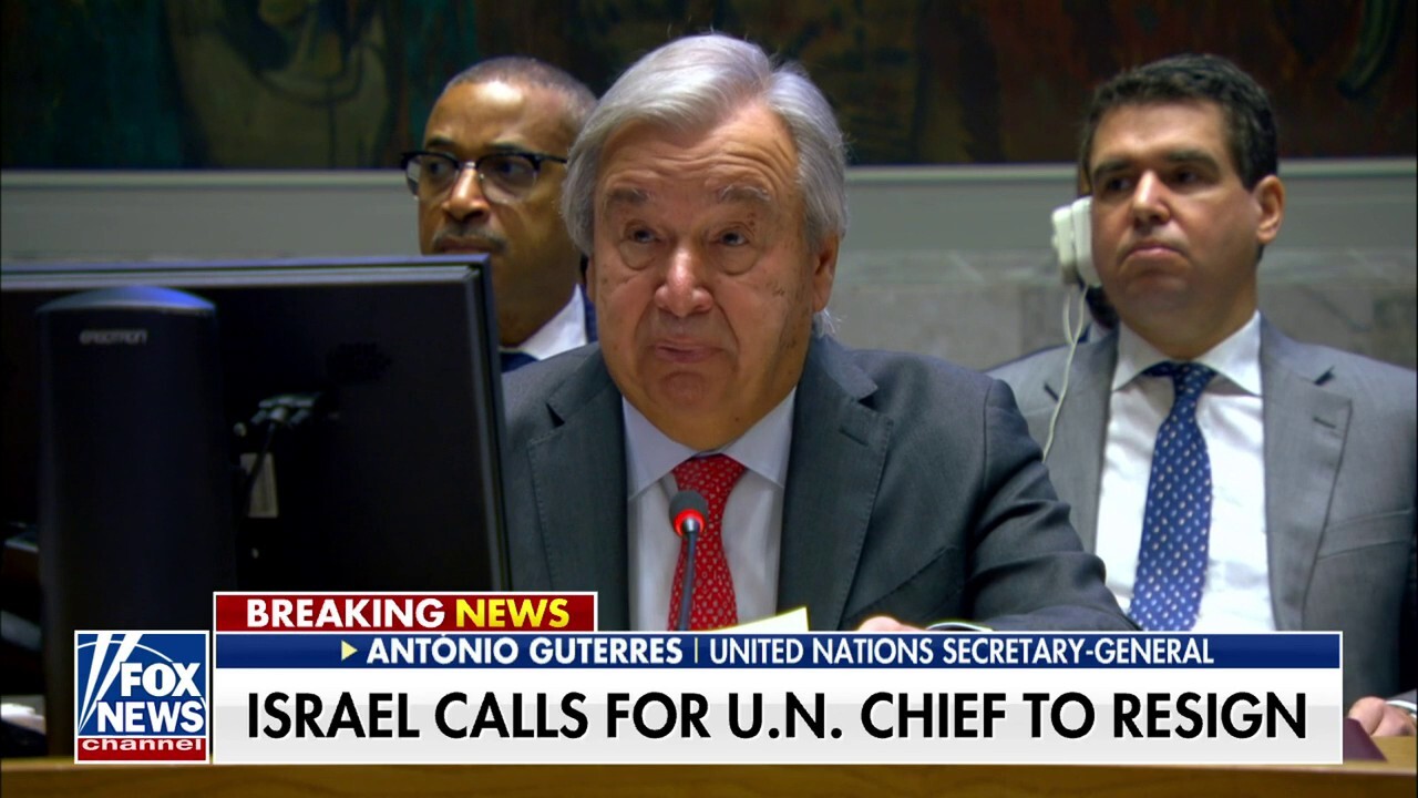Israel calls on United Nations chief to resign following 'shocking' speech