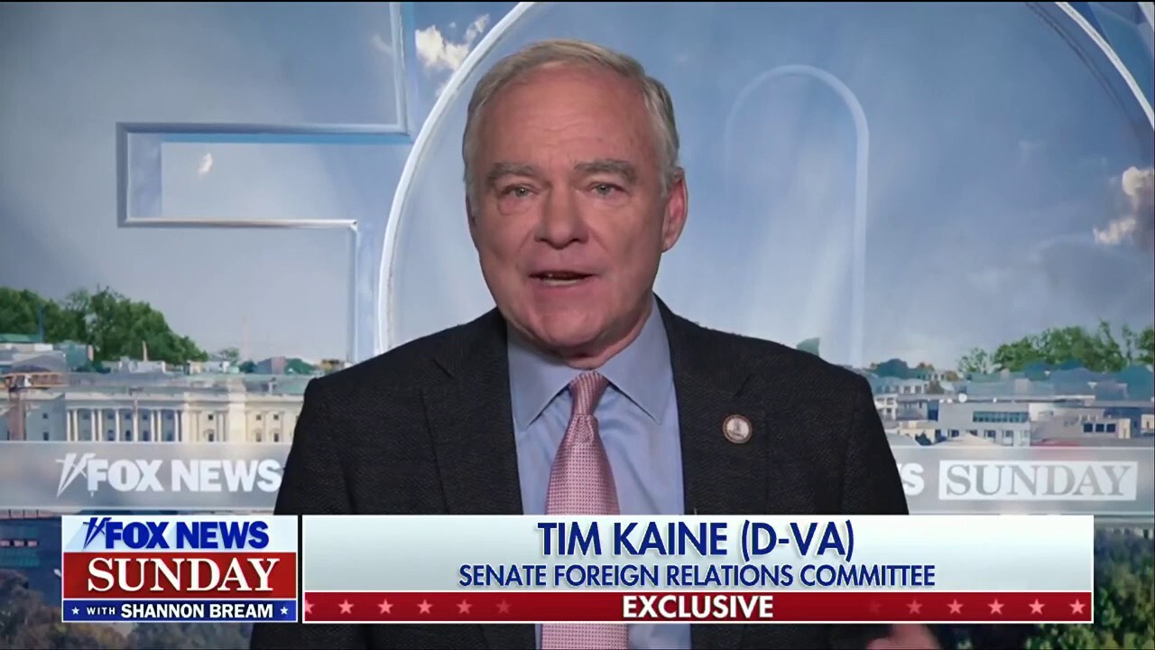 Sen. Tim Kaine, D-Va., joins 'Fox News Sunday' to discuss President Donald Trump's Middle East trip, Russia-Ukraine ceasefire talks and former President Joe Biden's mental decline in office.