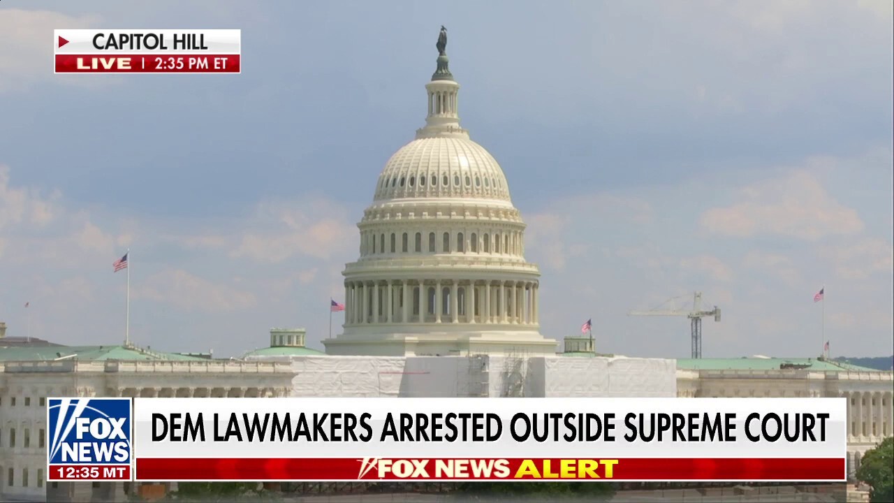 16 members of Congress arrested protesting outside Supreme Court