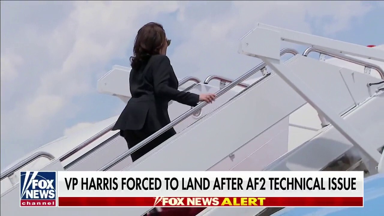 Kamala Harris’ plane forced to return due to ‘technical issue’
