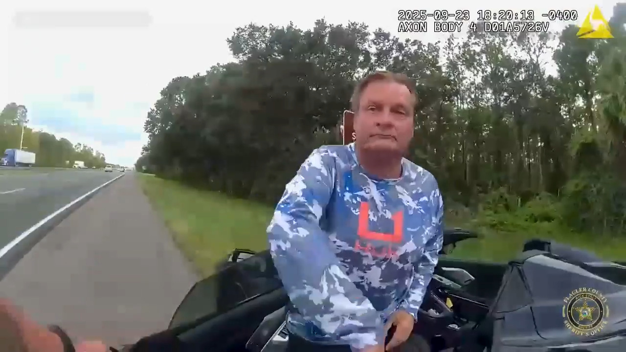Florida man caught speeding down highway gives reason to deputy