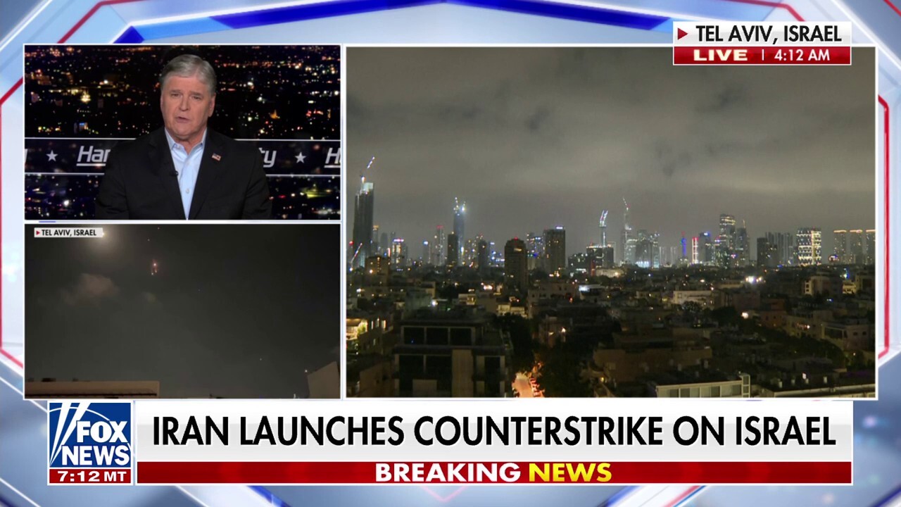 Fox News host Sean Hannity examines the situation in the Middle East on ‘Hannity’ as Israel and Iran exchange missile strikes.