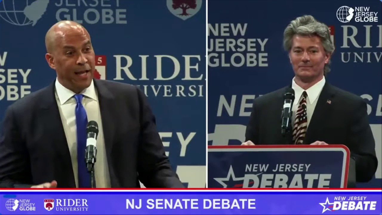 Republican's fiery Iran war defense draws stunned reaction from Cory Booker at Senate debate