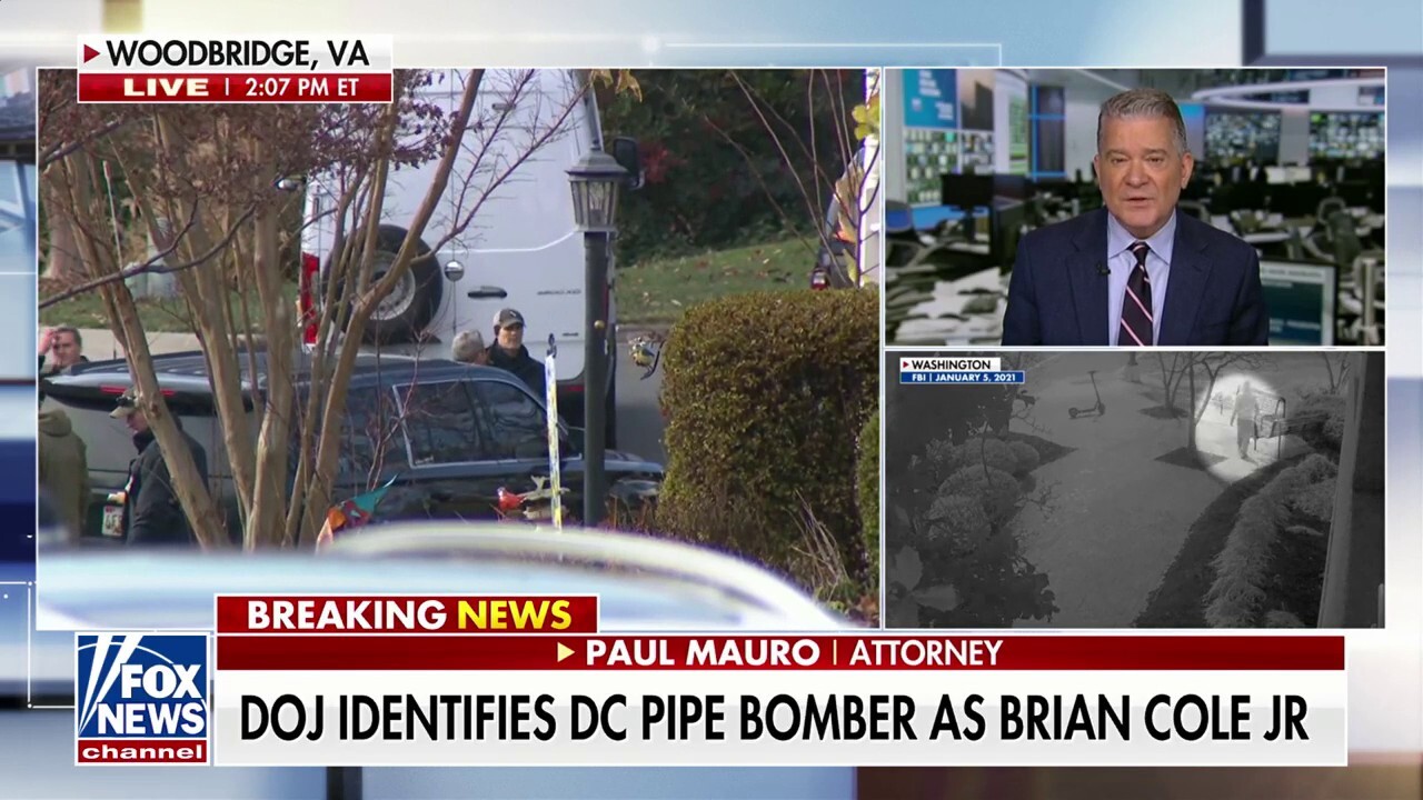 DOJ identifies suspected DC pipe bomber as Brian Cole Jr.