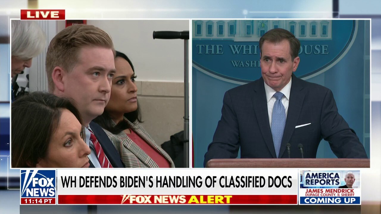 Peter Doocy grills John Kirby on SCIF security amid Biden document scandal