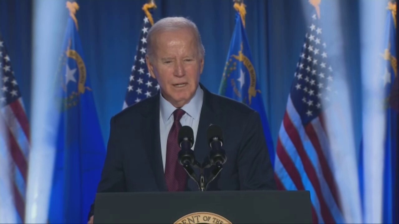 Biden tells crowd he recently met with Mitterand, former French president who died in 1996