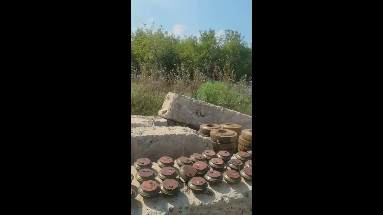 Hundreds of mines removed from Ukraine field