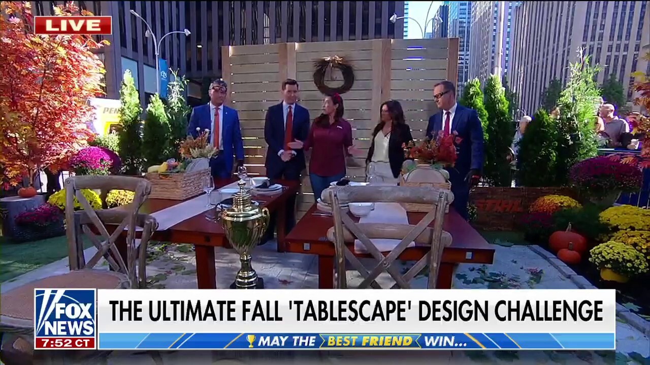 ‘Fox & Friends Weekend’ hosts compete in the ultimate fall ‘tablescape’ challenge