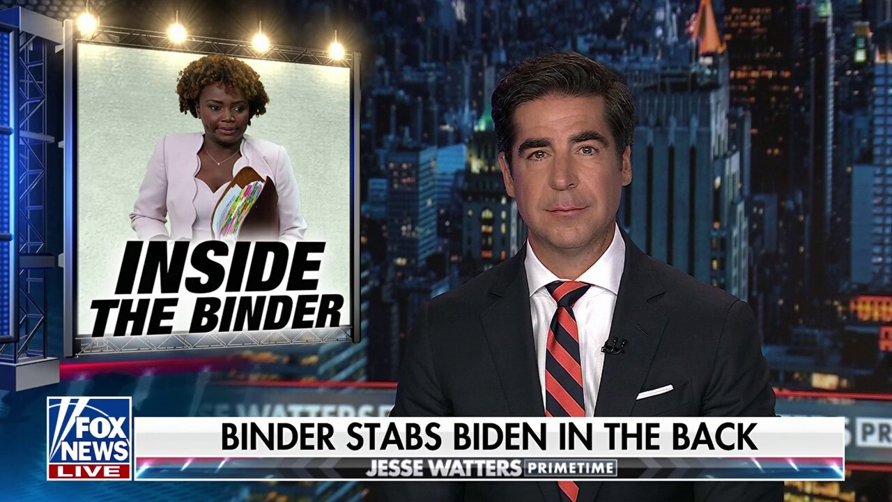 Jesse Watters unpacks Karine Jean-Pierre’s ‘backstabbing book’