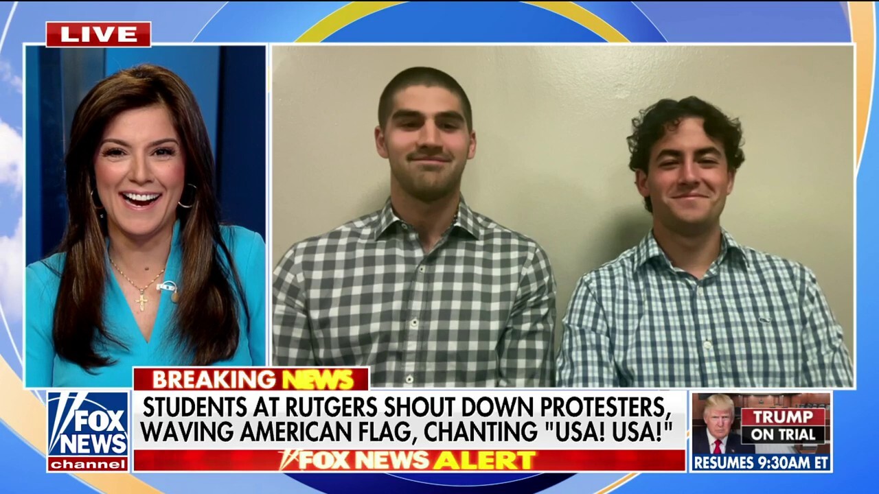 UNC students Jake Harris and Trevor Lan joined 'Fox & Friends' to discuss what prompted them to stand up for the American flag and their reaction to the outpour of support across the country. 