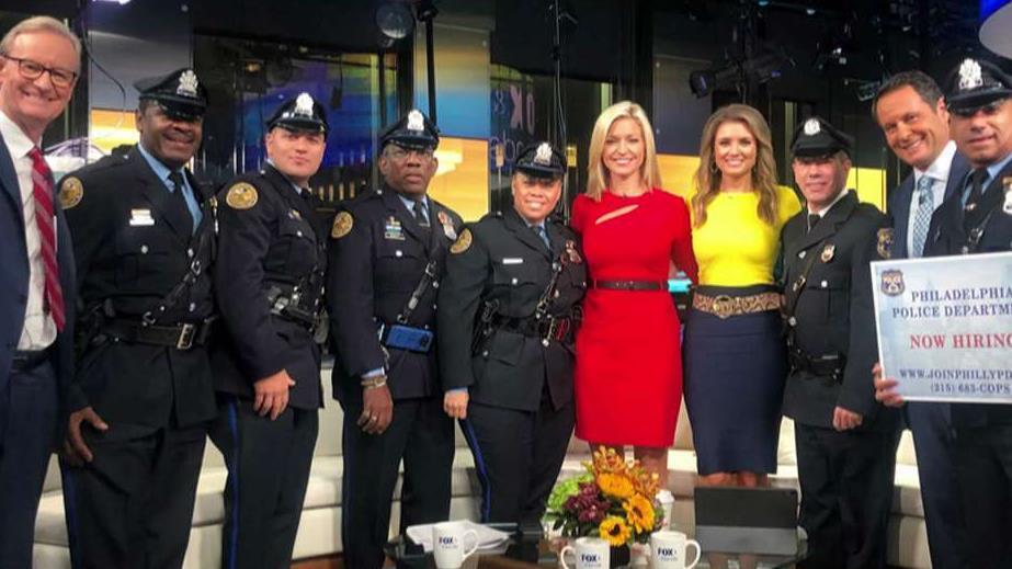 Philadelphia police officers visit 'Fox & Friends' in hopes of recruiting new hires
