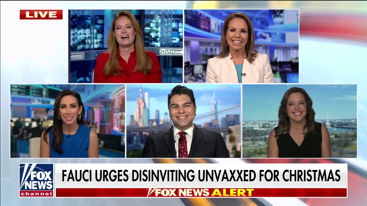 'Outnumbered' on Fauci urging Americans to disinvite the unvaccinated from Christmas