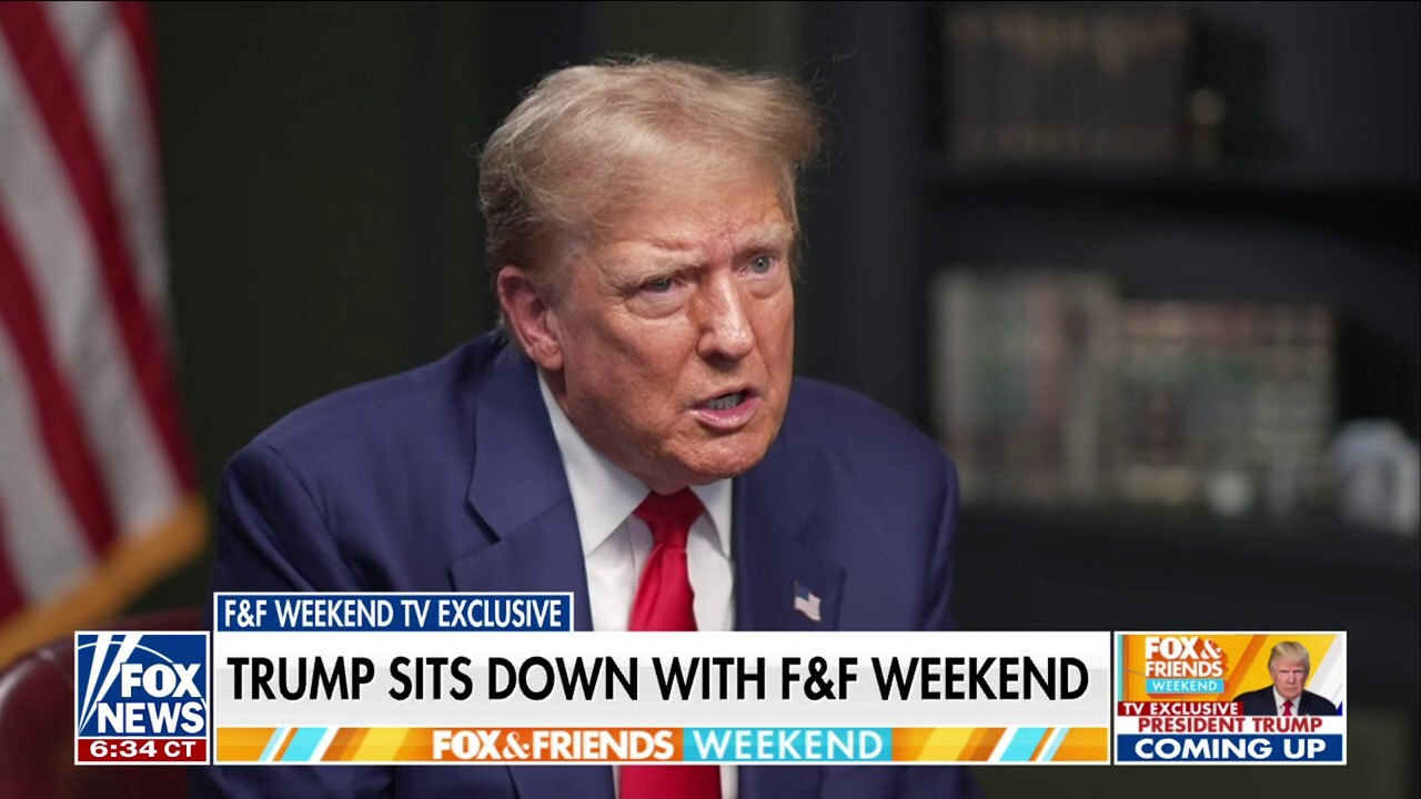 Former President Donald Trump shares his agenda during an exclusive sit-down interview with "Fox & Friends Weekend" co-hosts Will Cain, Rachel Campos-Duffy and Pete Hegseth.