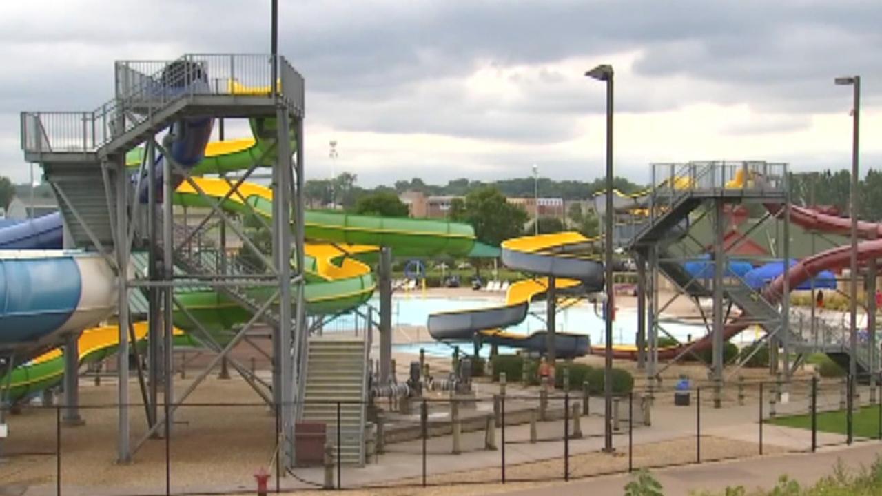 8-year-old falls two stories off water slide