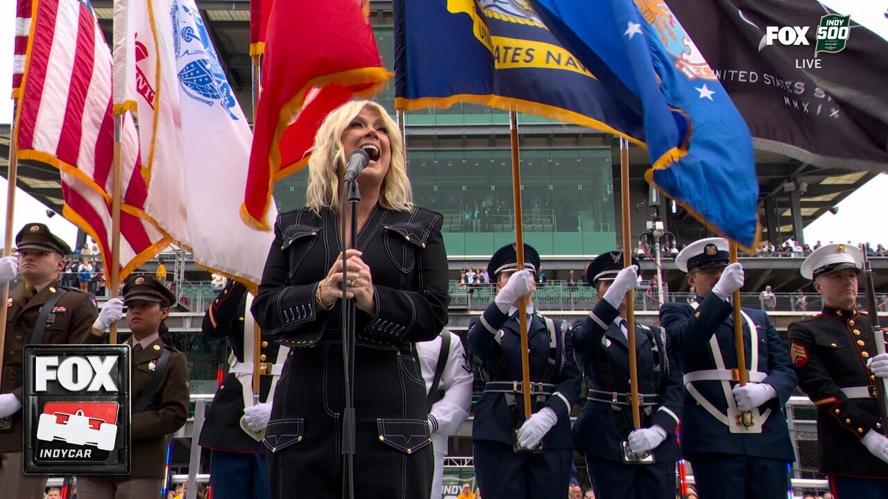 2025 Indy 500: Natalie Grants performs the National Anthem | INDYCAR on FOX