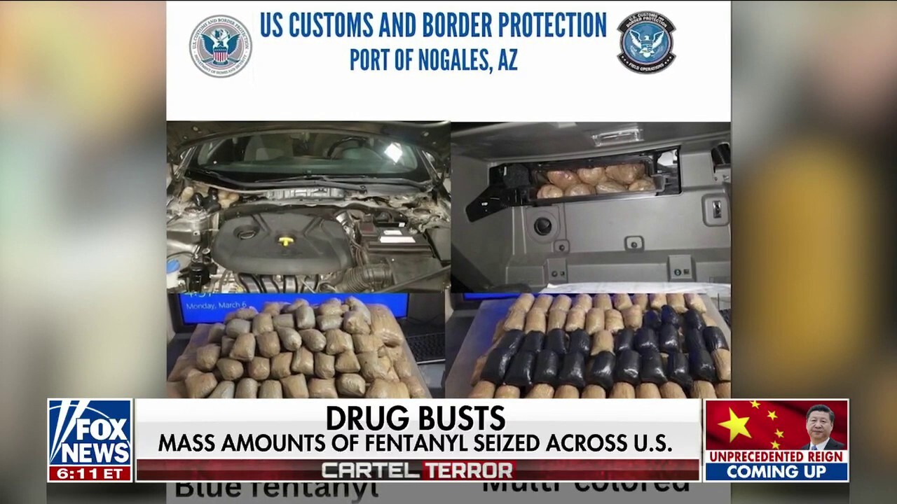 Border crisis: Fentanyl seized all across the US