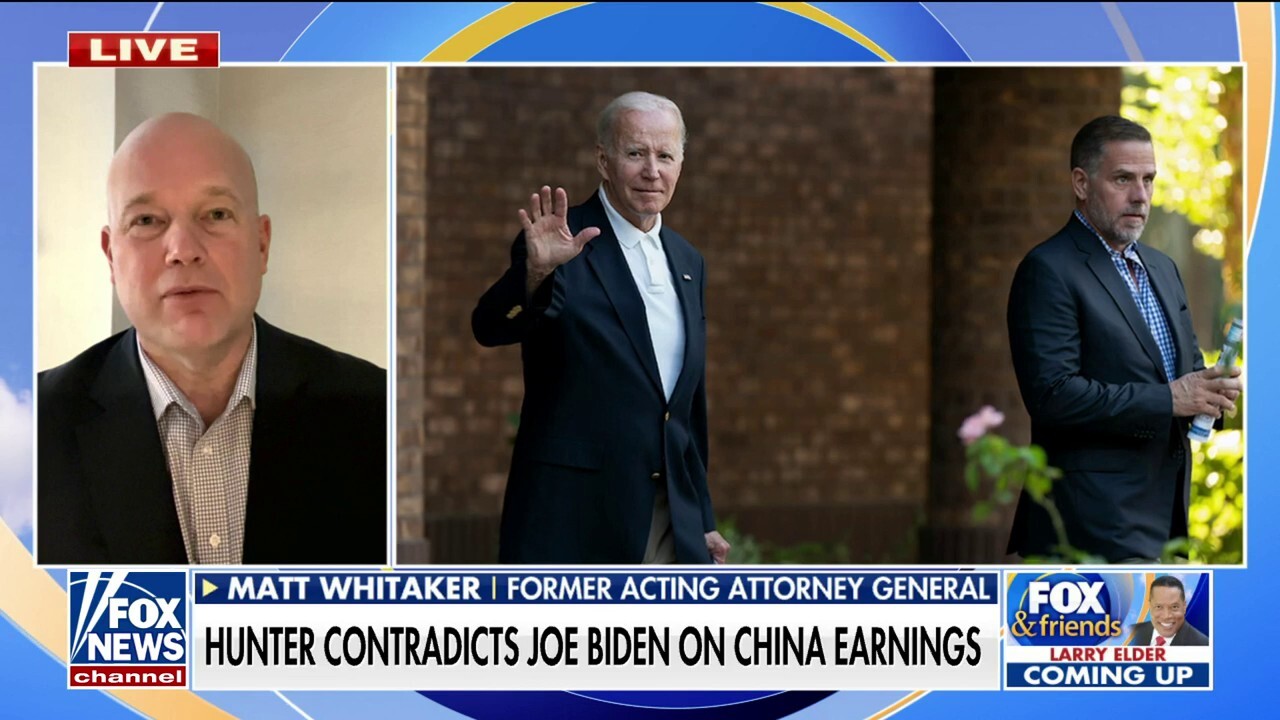 Hunter Biden confirming China earnings 'does completely undercut' what Joe Biden said in 2020 debates: Matt Whitaker