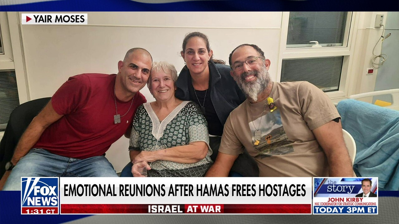 Son of freed Israeli hostage: 'We are very, very excited'