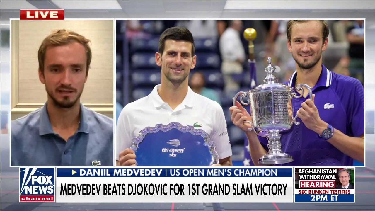 US Open winner Daniil Medvedev talks upset win over Novak Djokovic