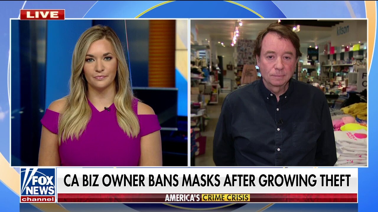 Fraser Ross, owner of Kitson Los Angeles, says criminals use masks, hats and hoodies to hide their identities.