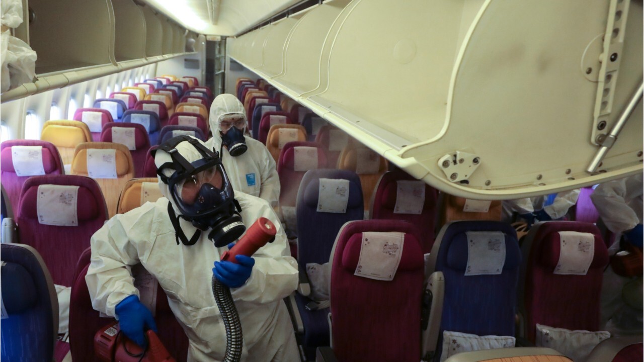 Airline cleaning crews putting in extra work to combat coronavirus outbreak